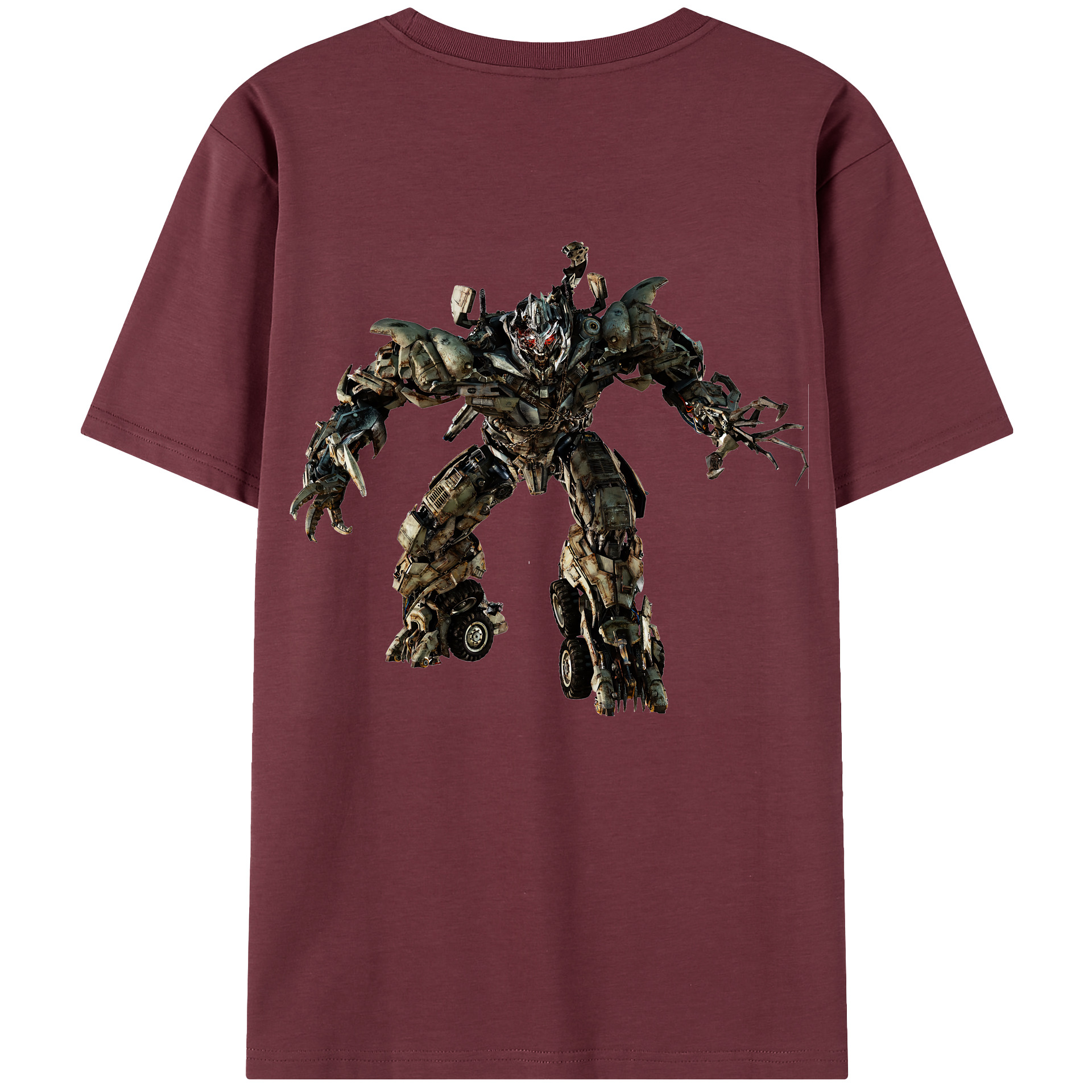 （画像用） Transformers トランスフォーマー 綿100％半袖Tシャツ（背面プリント）